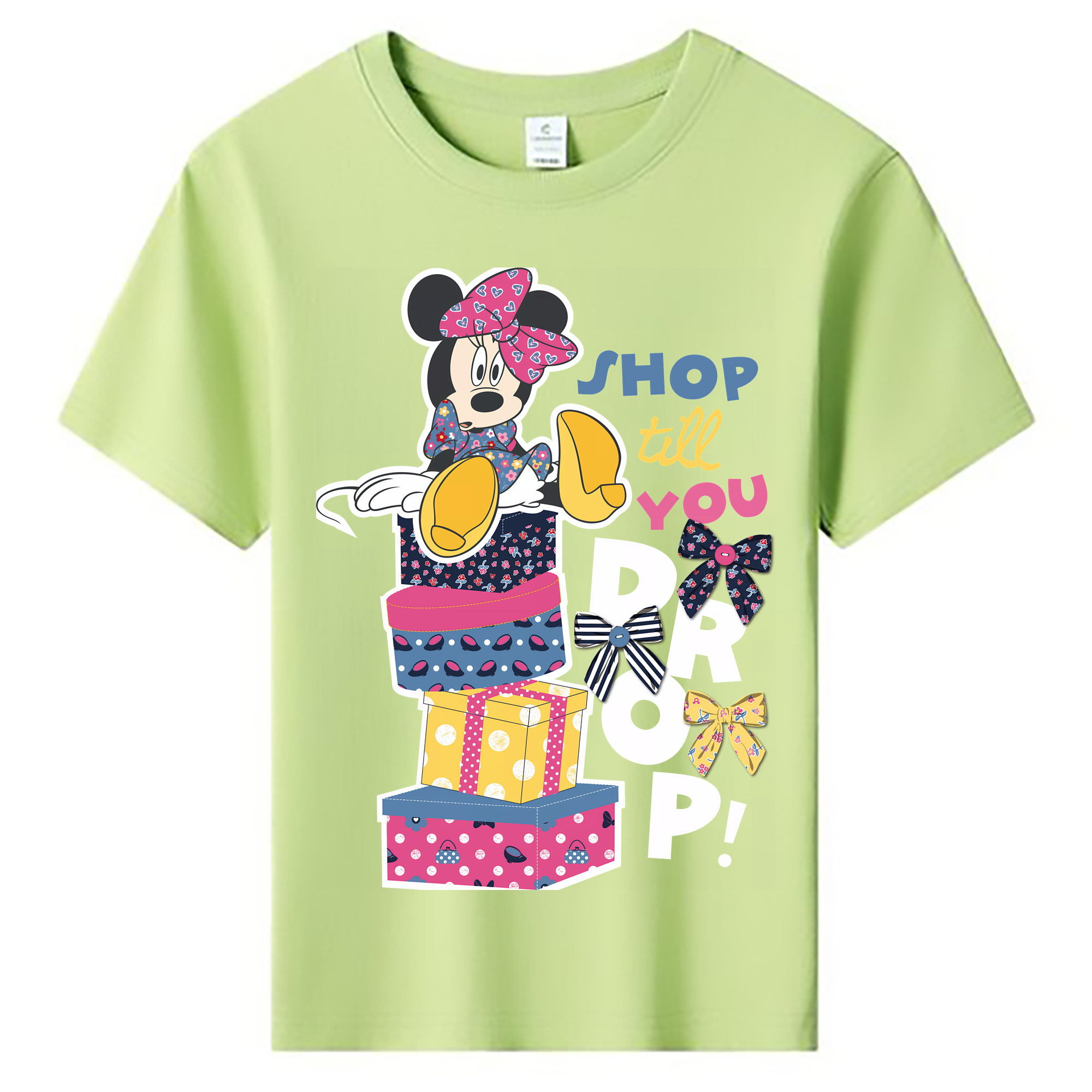 ミッキーマウス Mickey Mouse 綿100％キッズTシャツ（フロントプリント）